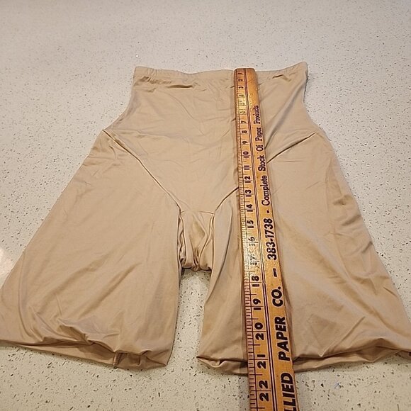 self expressions by maidenform Shapewear Slimming Shorts 2X Nude High Waist 0282 - Picture 2 of 5